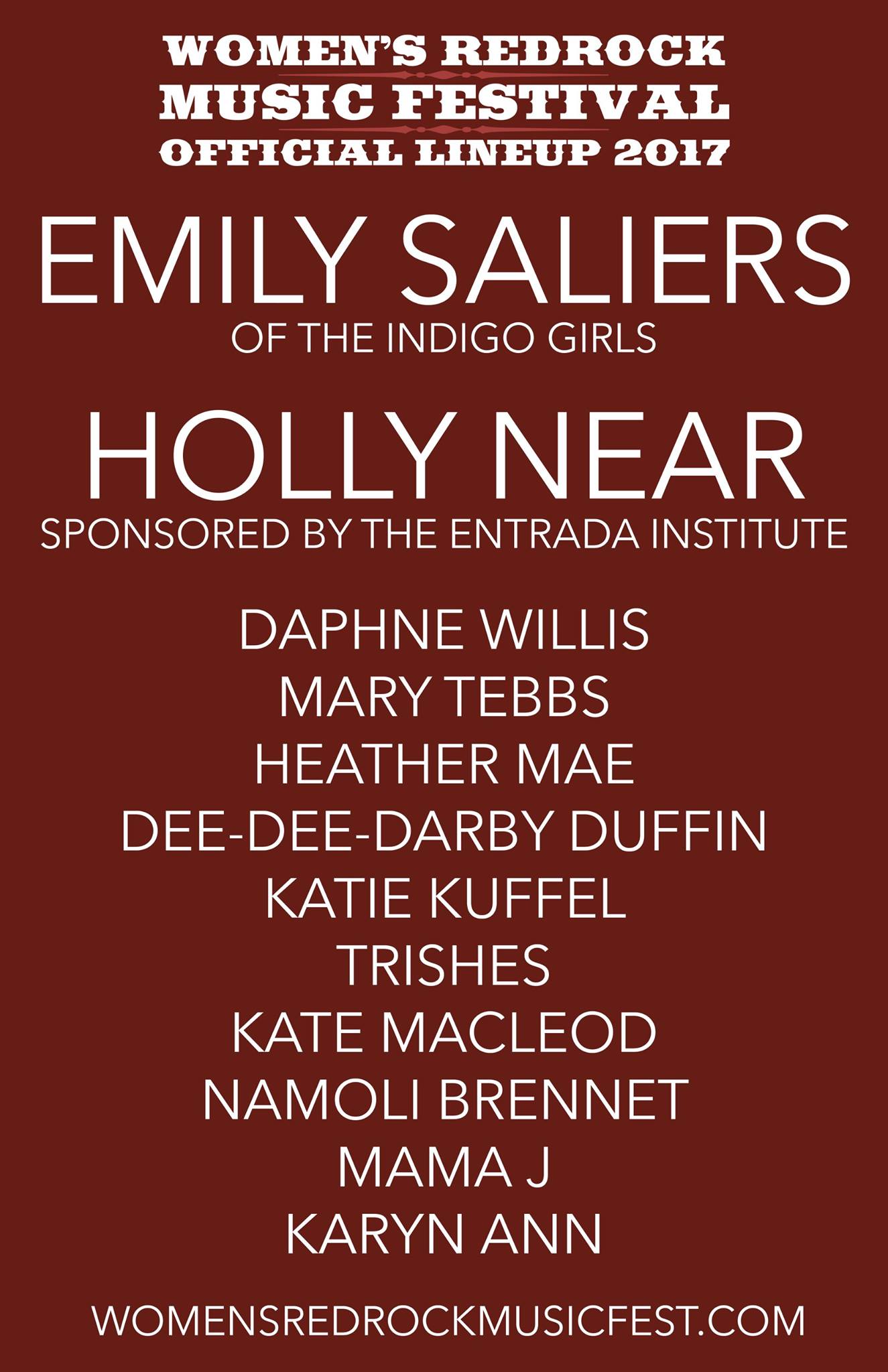 Women's Red Rock Music Festival Entrada Institute