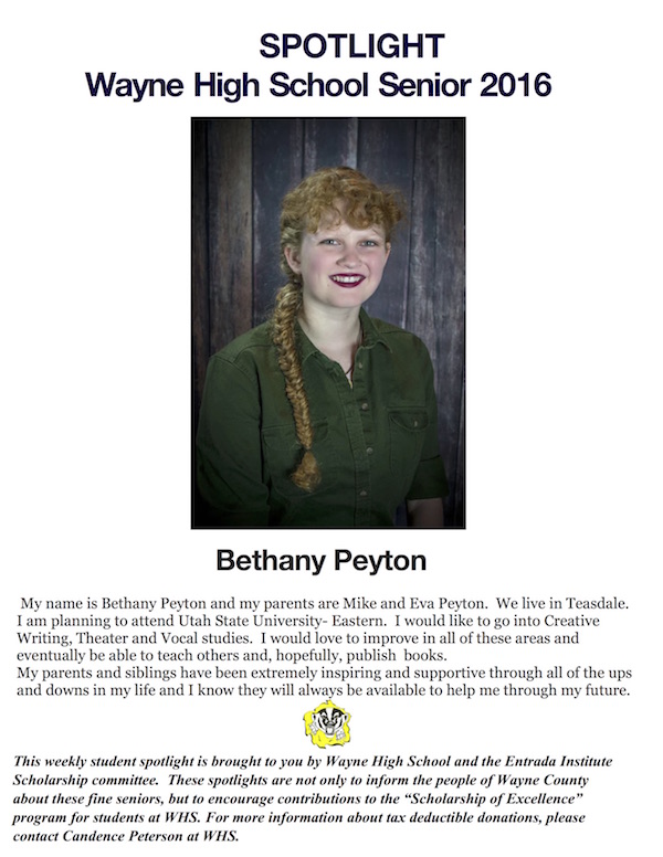 Bethany Peyton of S of E