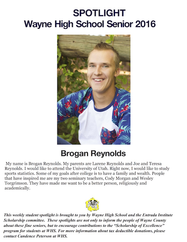 Brogan Reynolds of S of E
