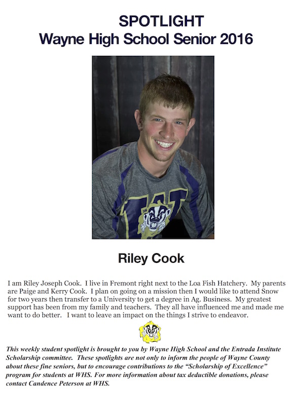 Riley Cook S of E