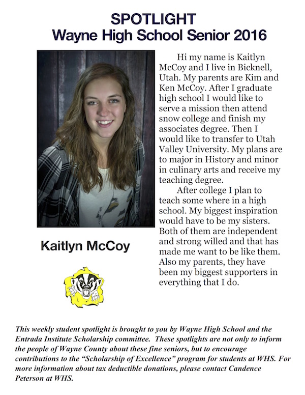 Kaitlyn McCoy S of E